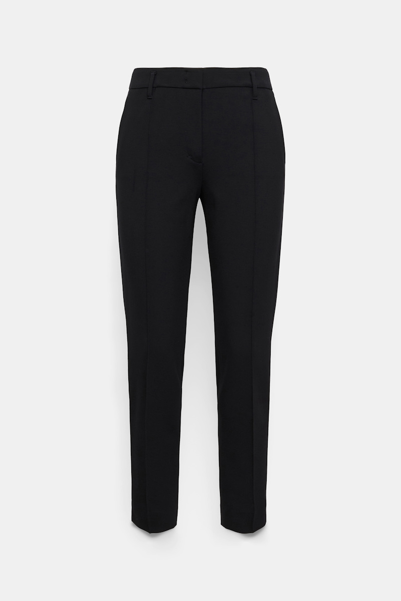 Dorothee Schumacher Women's Black Cigarette Pants In Punto Milano Xxs