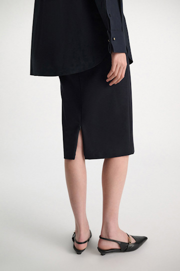 Dorothee Schumacher Bleistiftrock aus Punto Milano dark navy