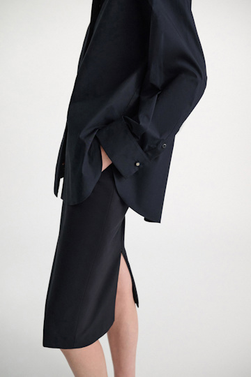 Dorothee Schumacher Bleistiftrock aus Punto Milano dark navy