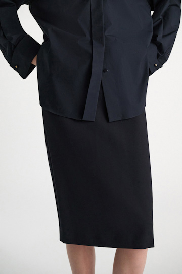 Dorothee Schumacher Bleistiftrock aus Punto Milano dark navy