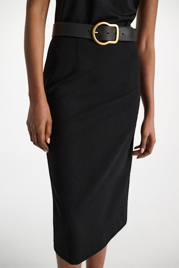 Dorothee Schumacher Bleistiftrock aus Punto Milano pure black