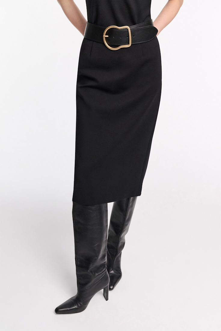 Dorothee Schumacher Pencil skirt in Punto Milano pure black