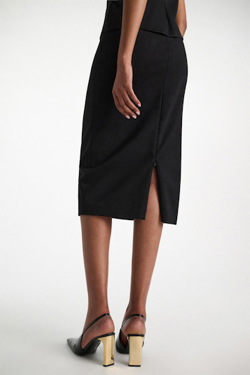 Dorothee Schumacher Bleistiftrock aus Punto Milano pure black