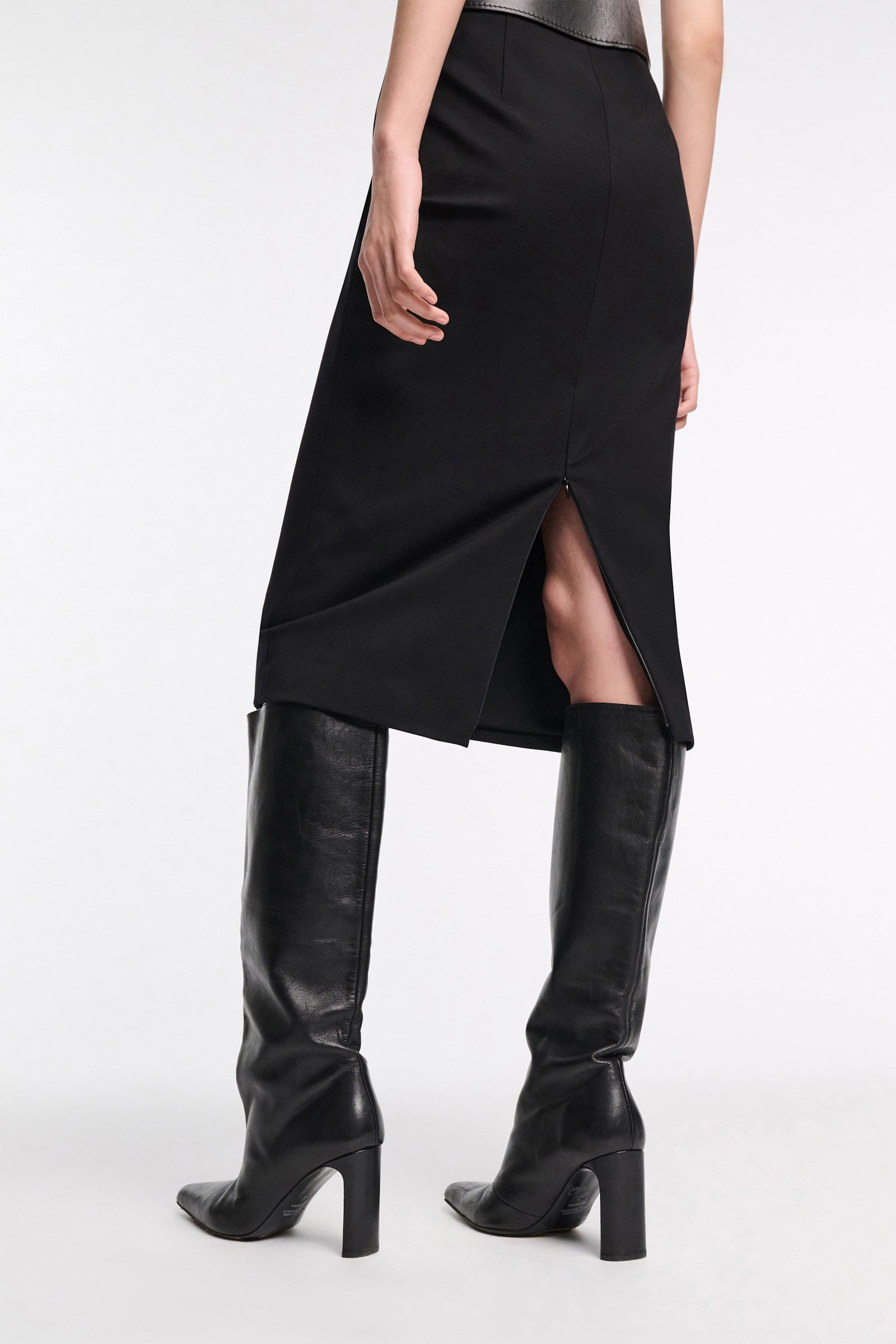 Dorothee Schumacher Pencil skirt in Punto Milano pure black