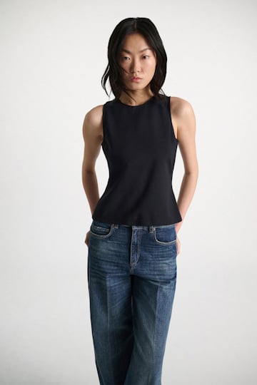 Dorothee Schumacher Top aus leichtem Punto Milano dark navy