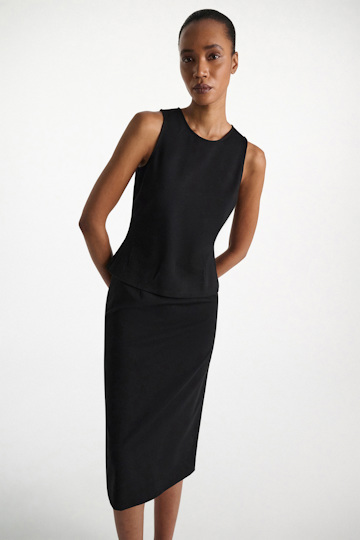 Dorothee Schumacher Top aus leichtem Punto Milano pure black