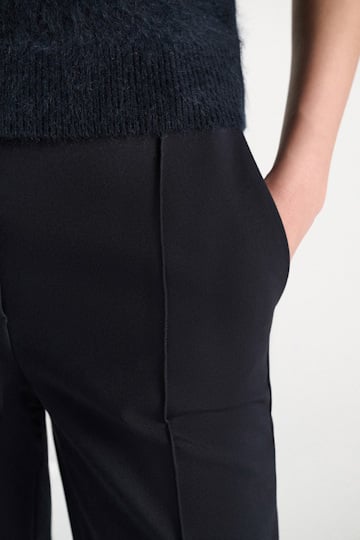 Dorothee Schumacher Flared pants in Punto Milano dark navy