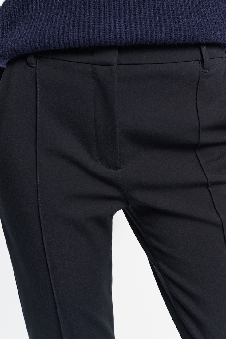 Dorothee Schumacher Flared pants in Punto Milano dark navy