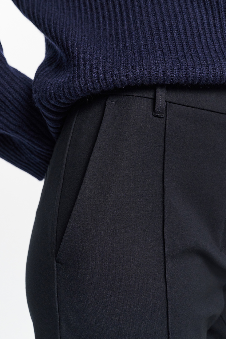 Dorothee Schumacher Flared pants in Punto Milano dark navy
