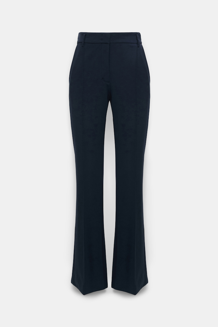 Dorothee Schumacher Flared pants in Punto Milano dark navy