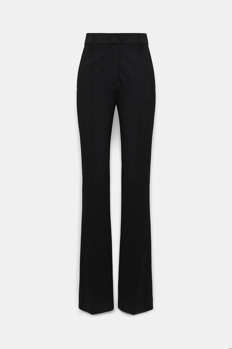 Dorothee Schumacher Women's Black Flared Pants In Punto Milano Xxs