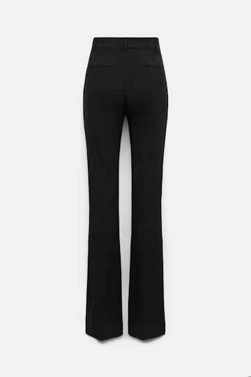 Dorothee Schumacher Hose mit ausgestelltem Bein aus Punto Milano pure black