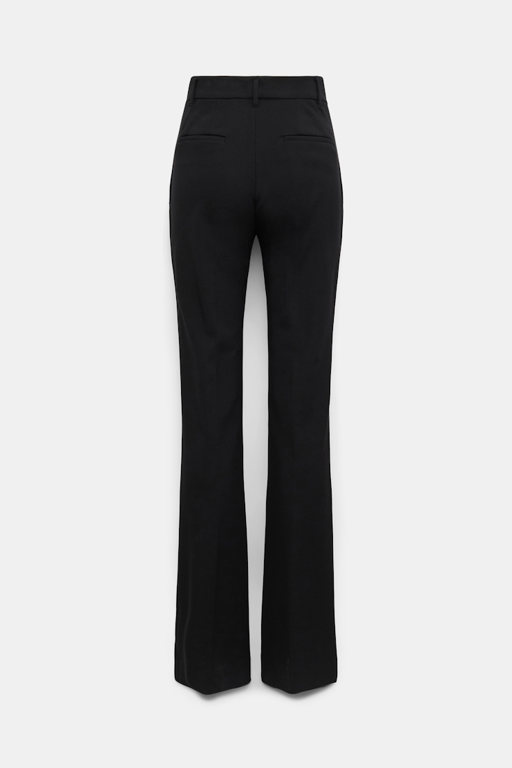 Dorothee Schumacher FLARED PANTS IN PUNTO MILANO pure black