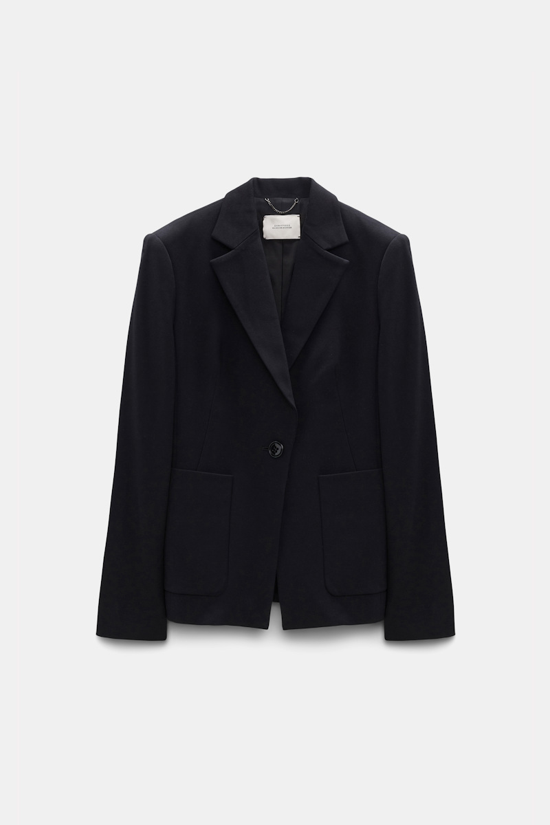 Dorothee Schumacher Women's Black Punto Milano Blazer Xxs