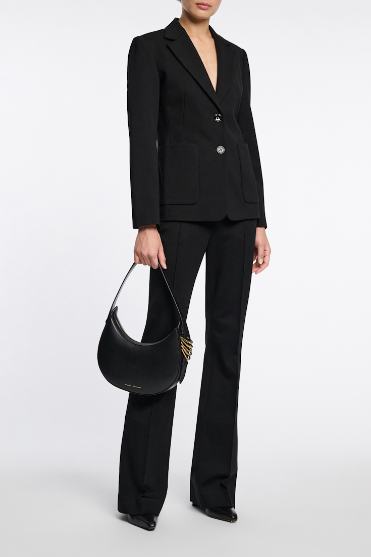 Dorothee Schumacher Punto Milano Hose mit Kickflare pure black