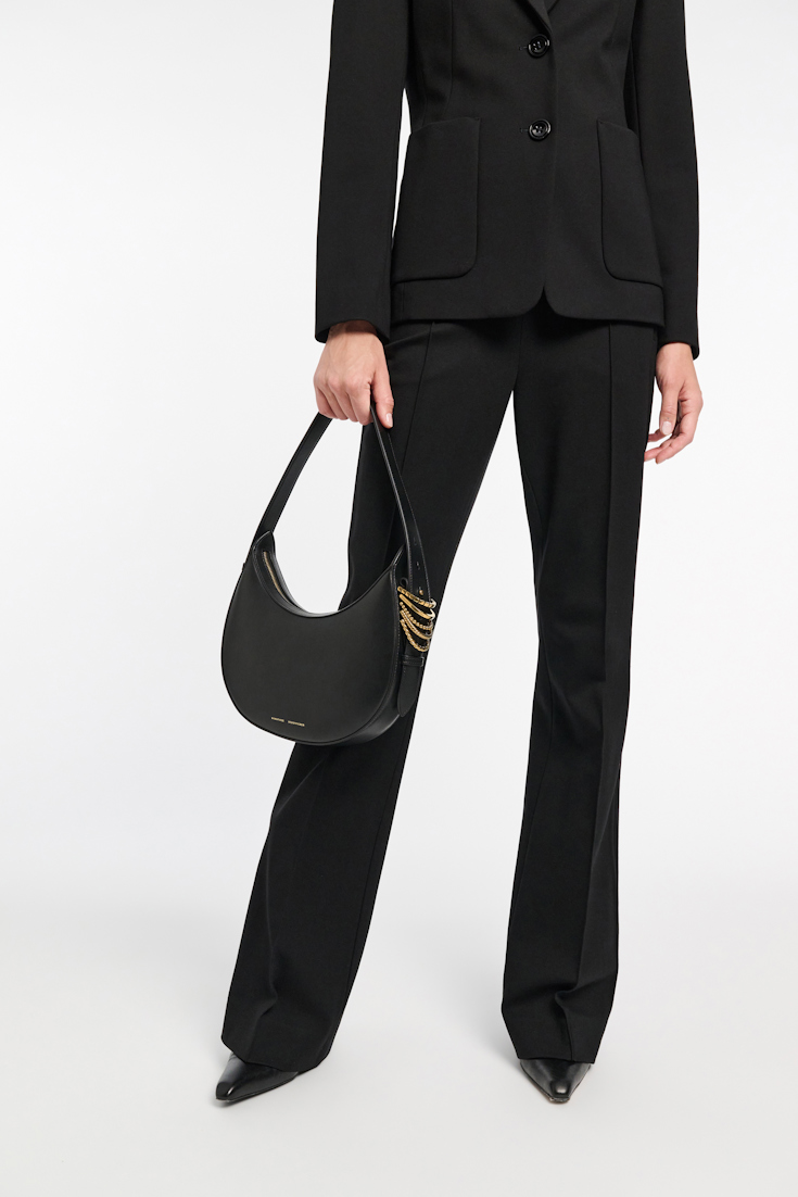 Dorothee Schumacher Punto Milano Hose mit Kickflare pure black