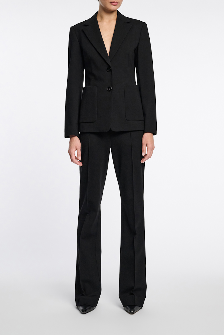 Dorothee Schumacher Punto Milano Hose mit Kickflare pure black