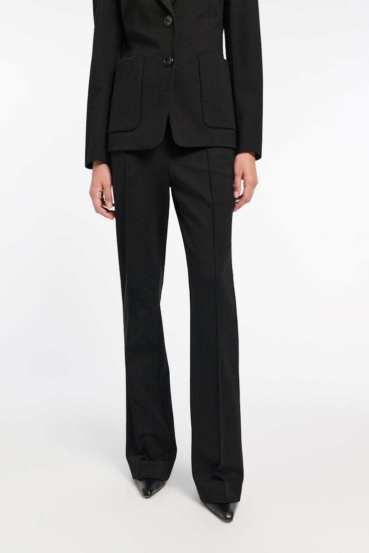 Dorothee Schumacher Punto Milano Hose mit Kickflare pure black