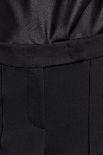 Dorothee Schumacher Hose mit weitem Bein aus Punto Milano pure black