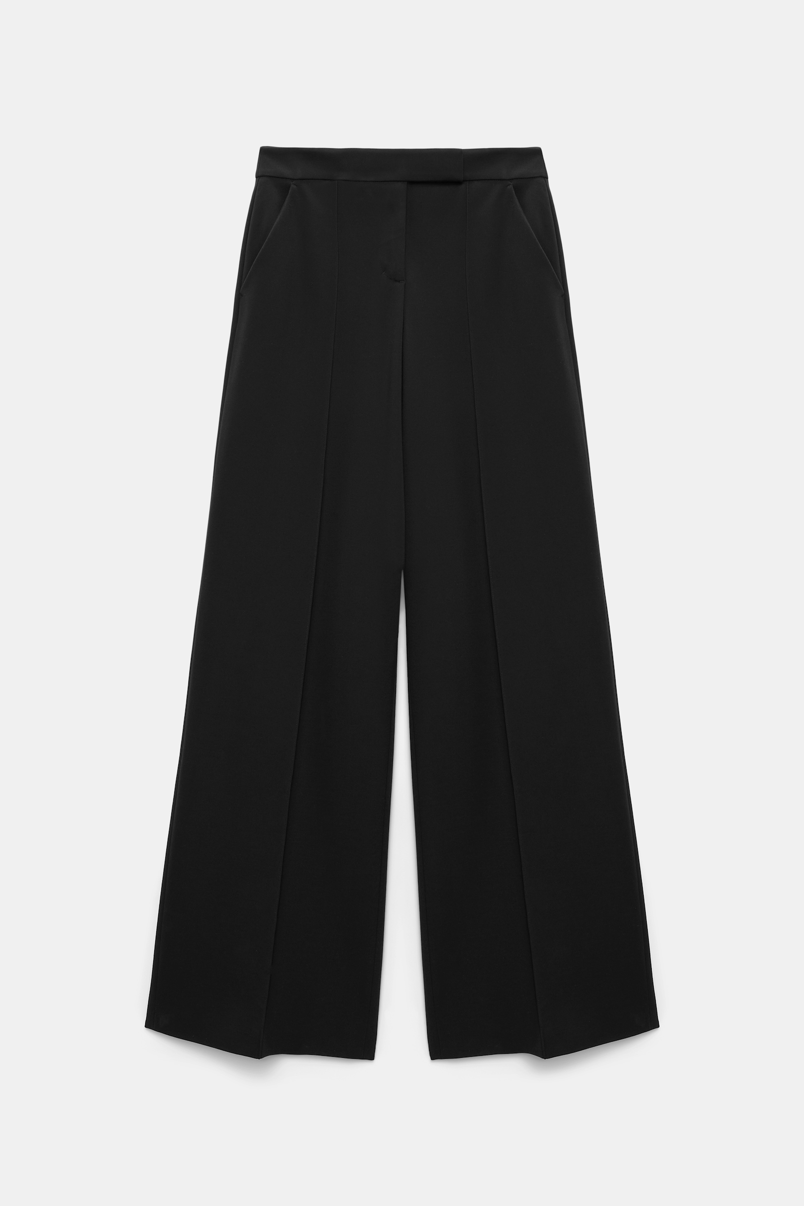 Dorothee Schumacher Hose mit weitem Bein aus Punto Milano pure black