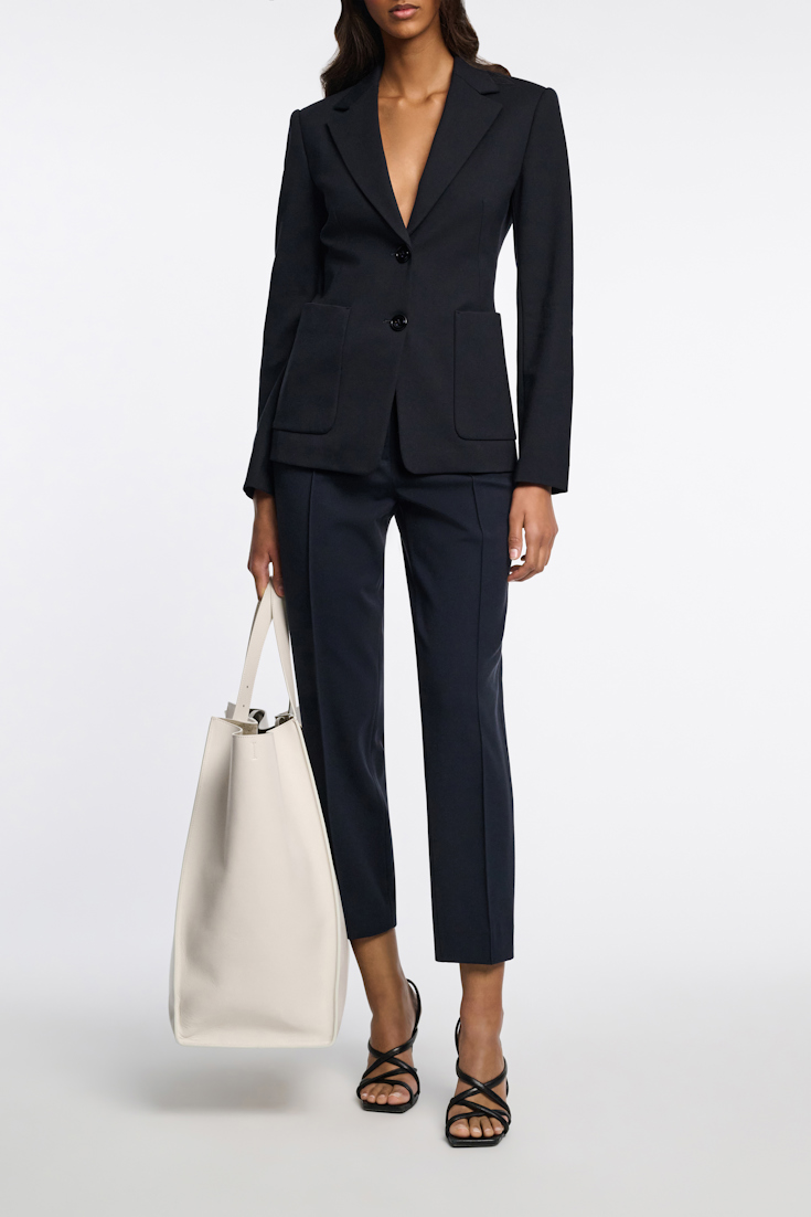 Dorothee Schumacher Punto Milano Jersey Blazer dark navy