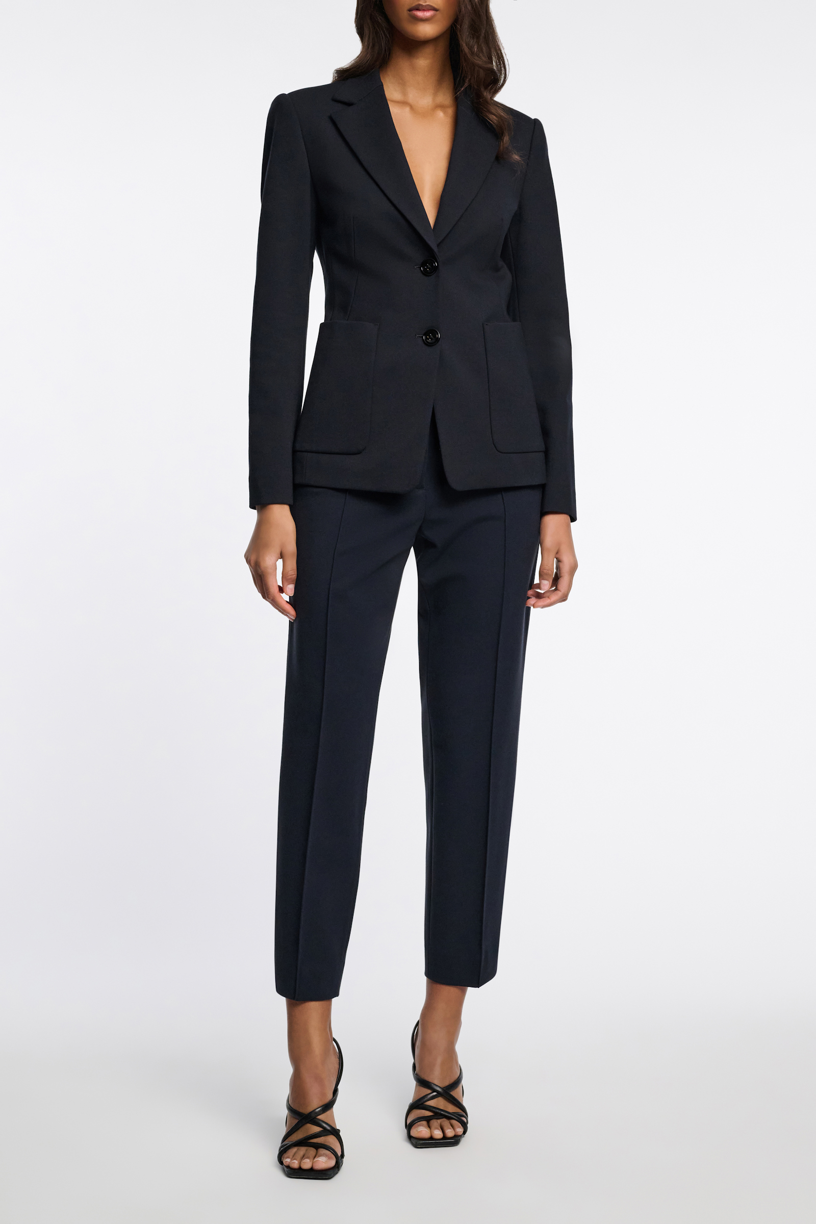 Dorothee Schumacher Punto Milano Jersey Blazer dark navy