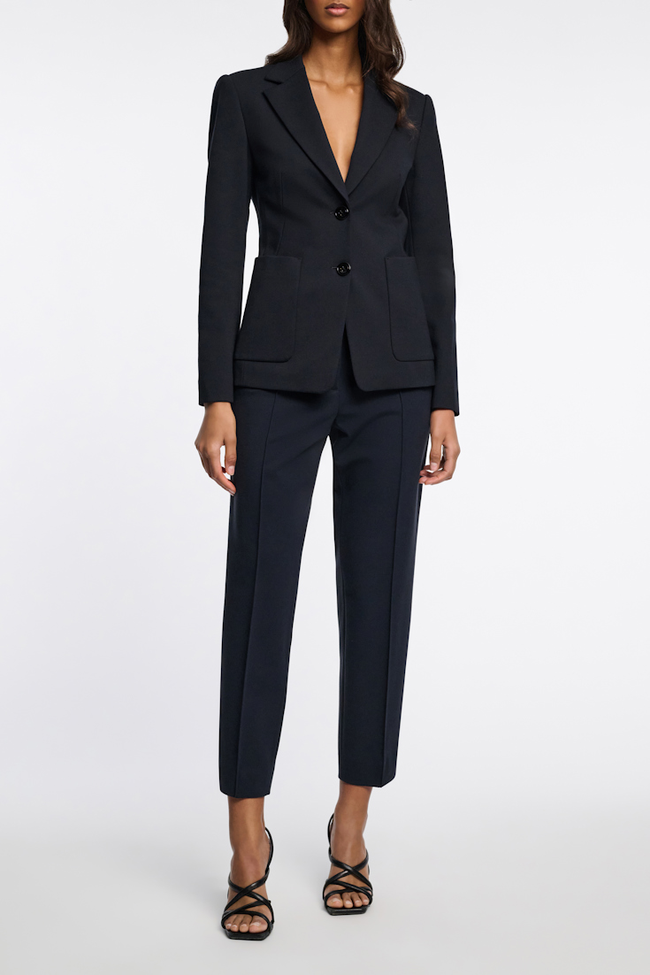 Dorothee Schumacher Punto Milano Jersey Blazer dark navy
