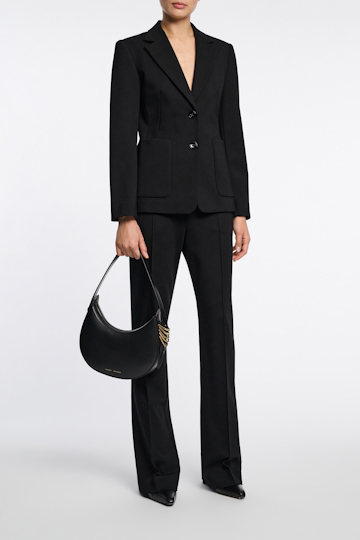 Dorothee Schumacher Blazer aus Punto Milano mit aufgesetzten Taschen pure black