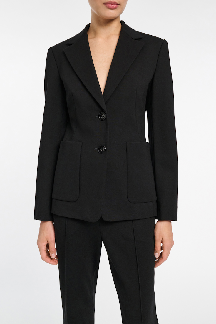 Dorothee Schumacher Punto Milano Jersey Blazer pure black