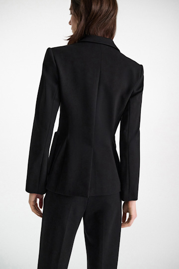 Dorothee Schumacher Blazer aus Punto Milano mit aufgesetzten Taschen pure black