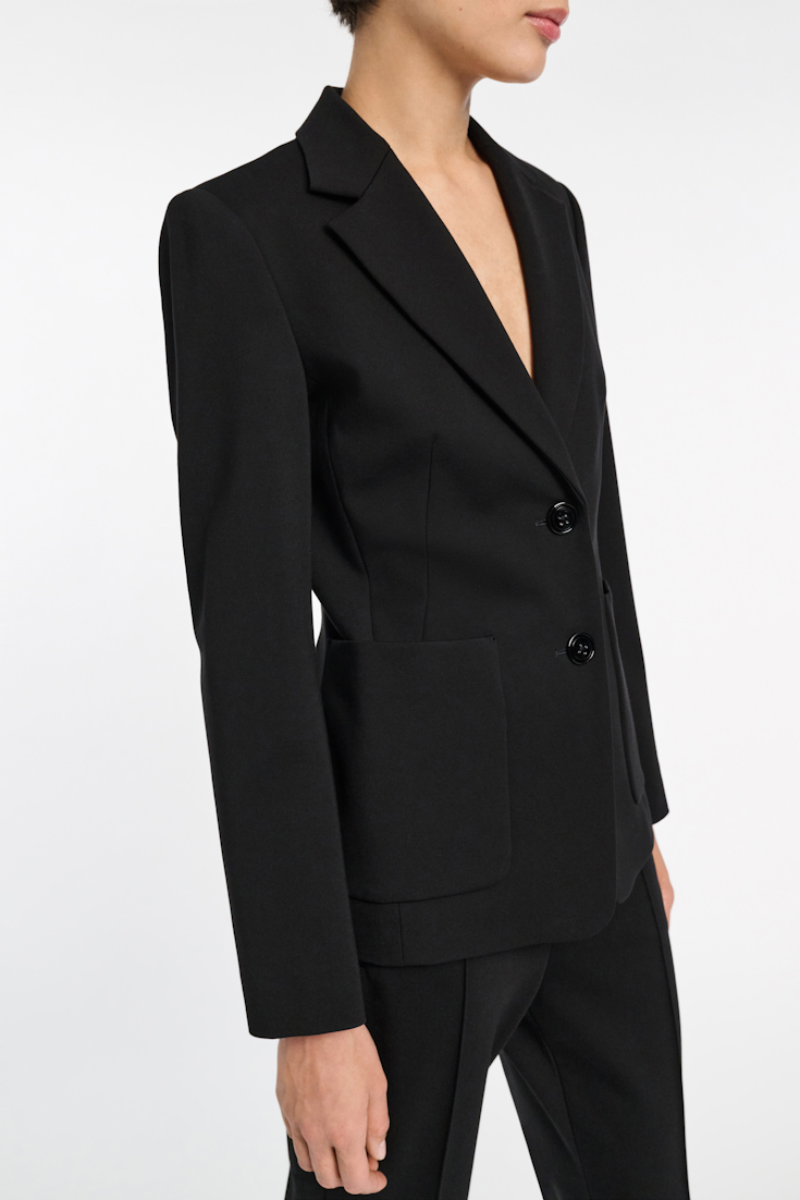 Dorothee Schumacher Punto Milano Jersey Blazer pure black