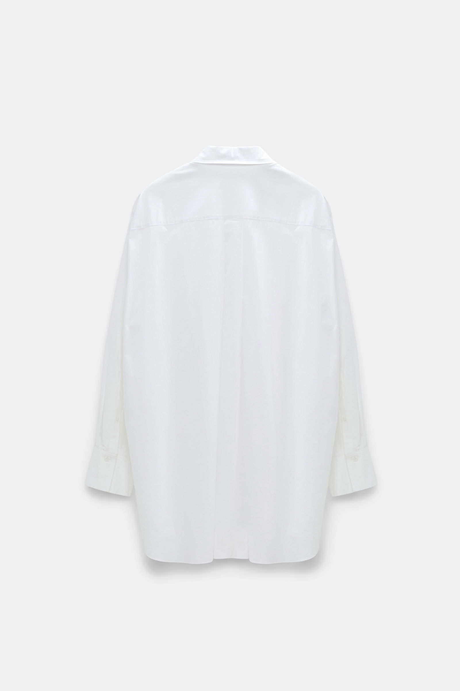 Dorothee Schumacher Relaxed fit stretch cotton poplin shirt pure white