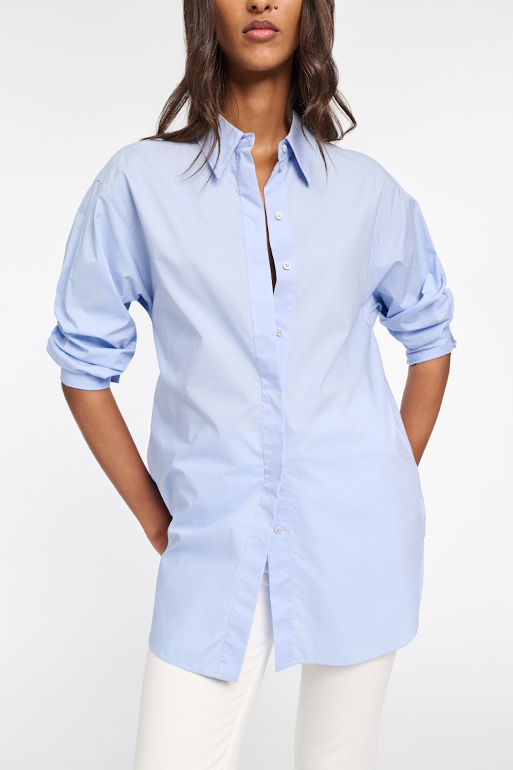 Dorothee Schumacher LÄSSIGE POPELINEBLUSE soft blue