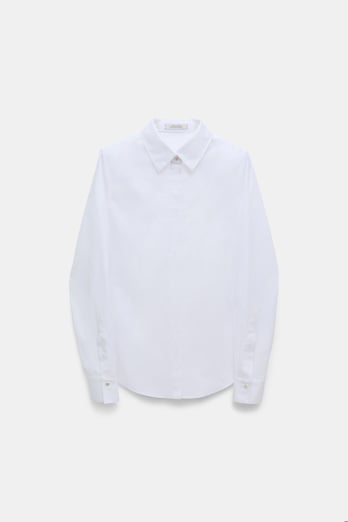 Dorothee Schumacher Cotton-poplin blouse pure white