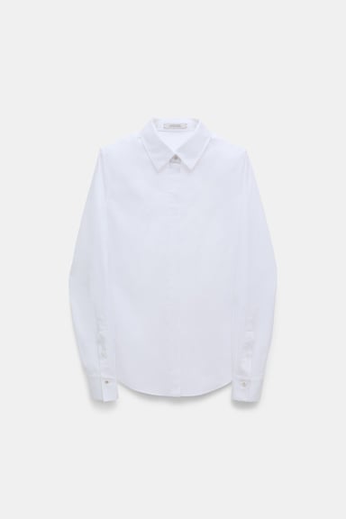 Dorothee Schumacher Cotton-poplin blouse pure white