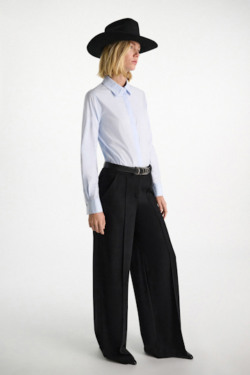 Dorothee Schumacher Baumwoll-Popeline Bluse ice sky