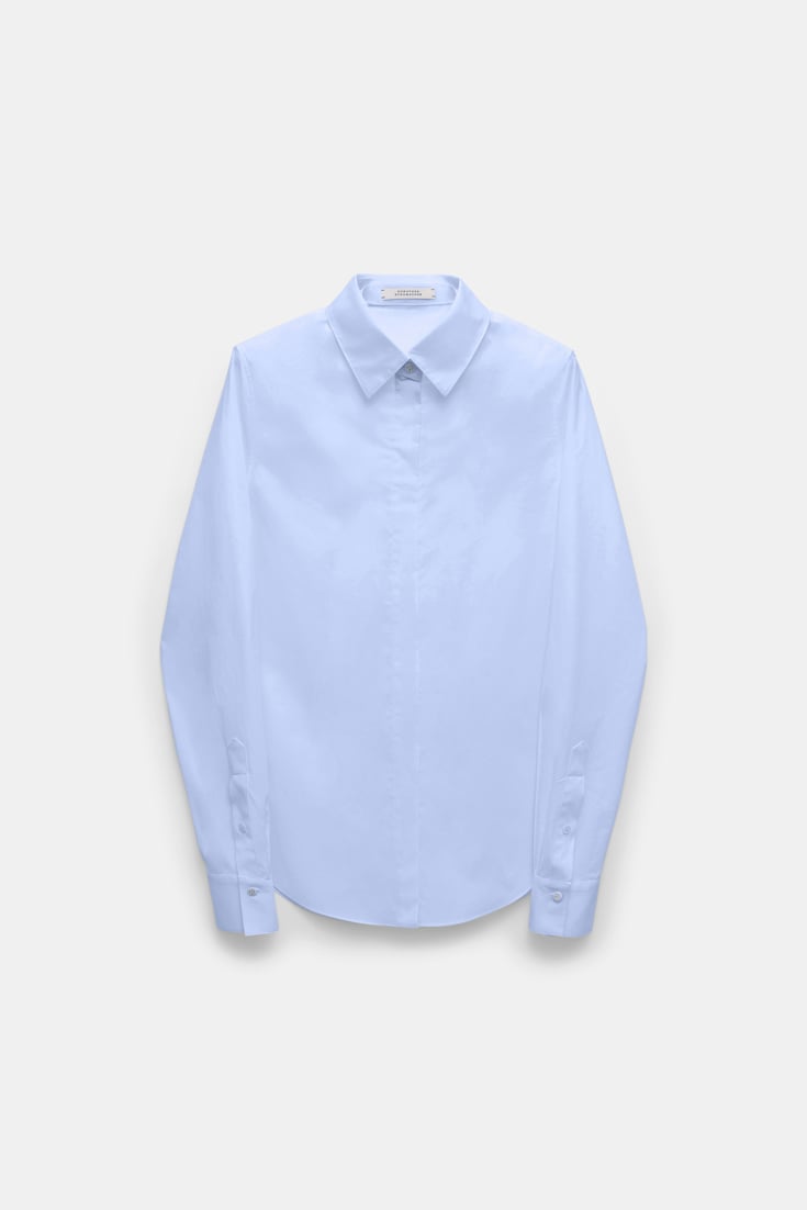 Dorothee Schumacher Cotton-poplin blouse ice sky