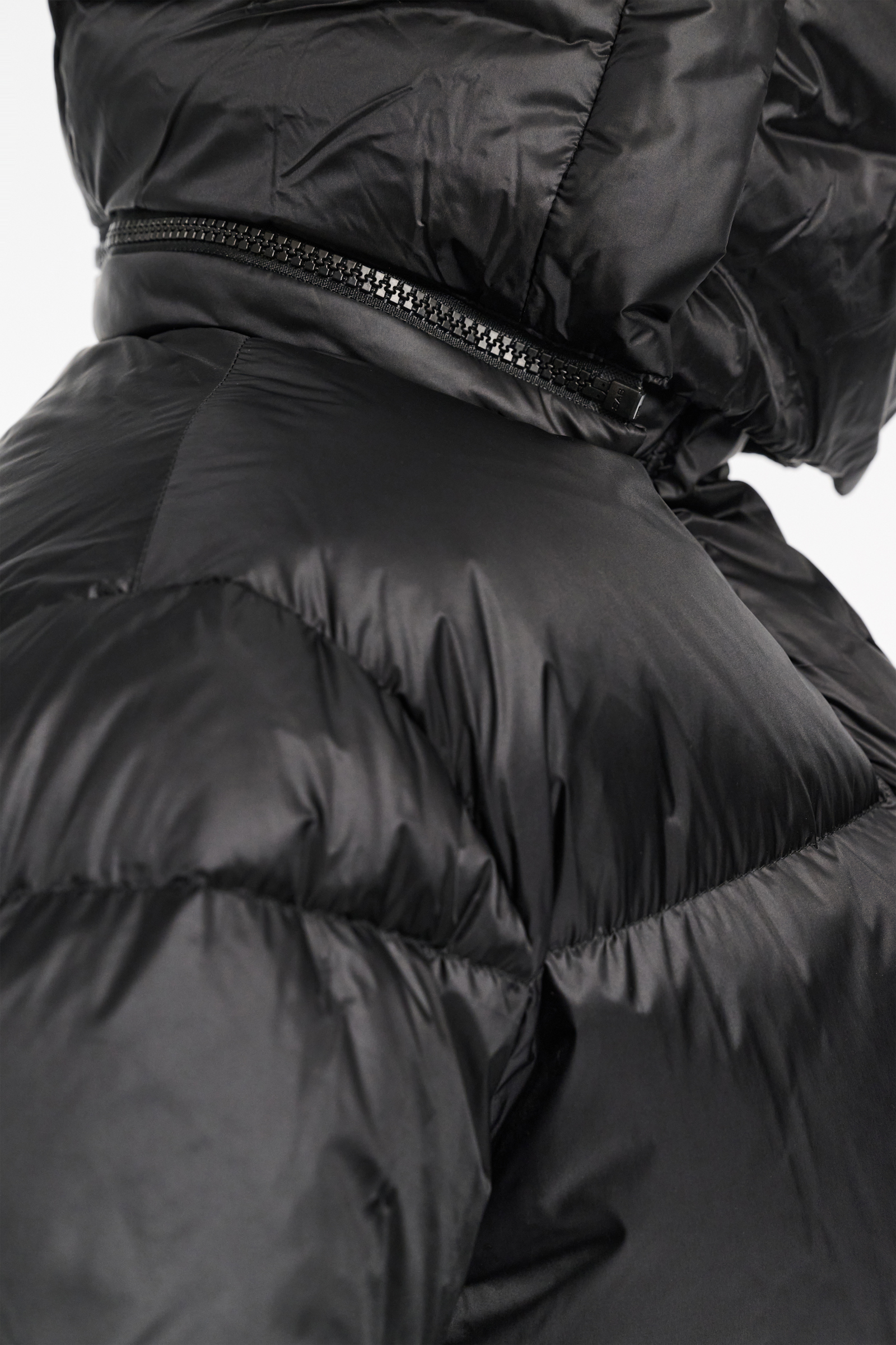 Dorothee Schumacher Quilted nylon down jacket pure black