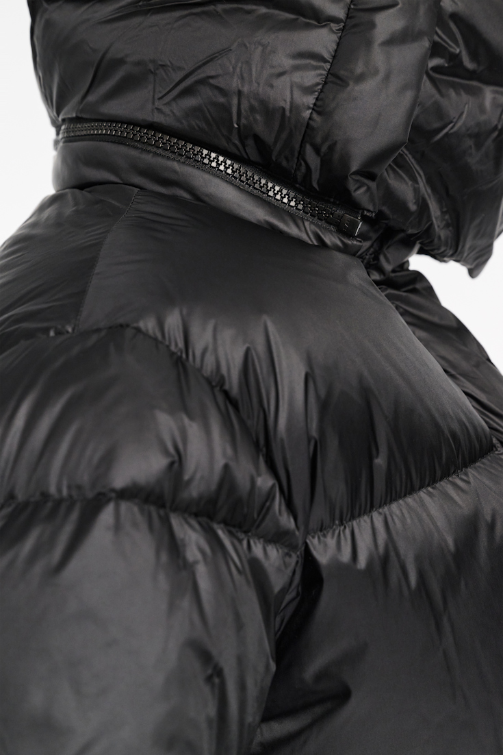 Dorothee Schumacher Quilted nylon down jacket pure black