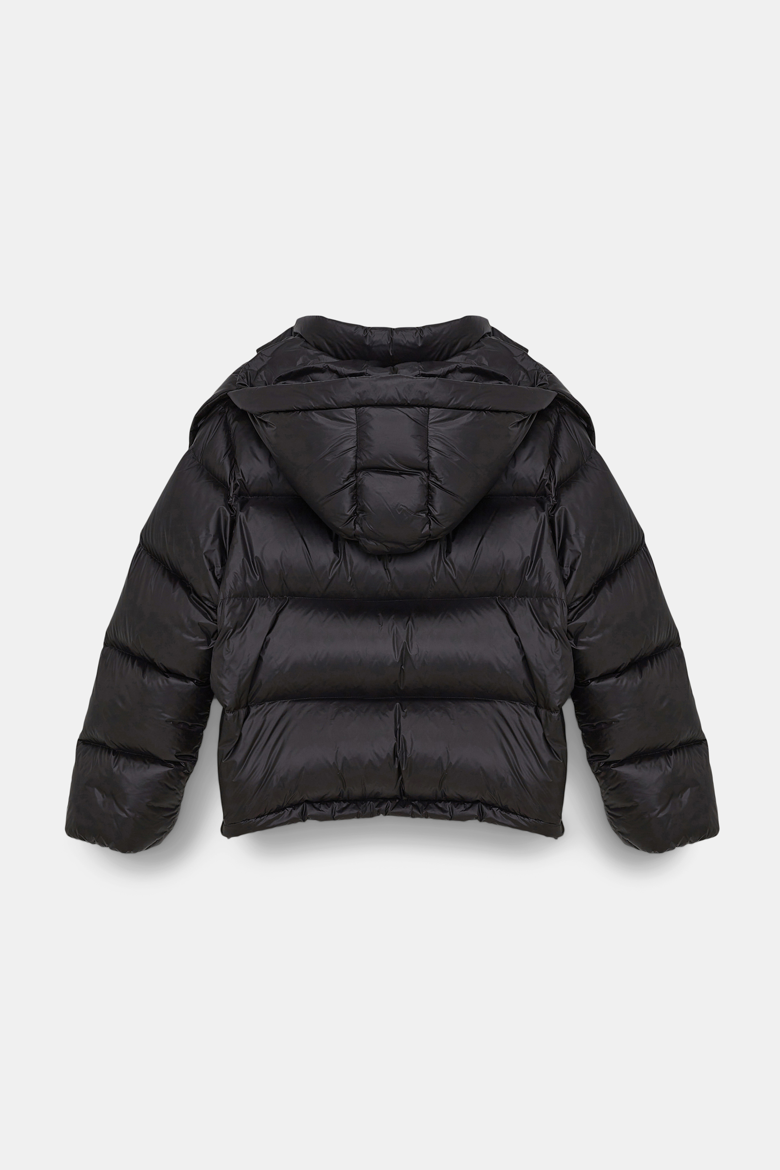 Dorothee Schumacher Quilted nylon down jacket pure black