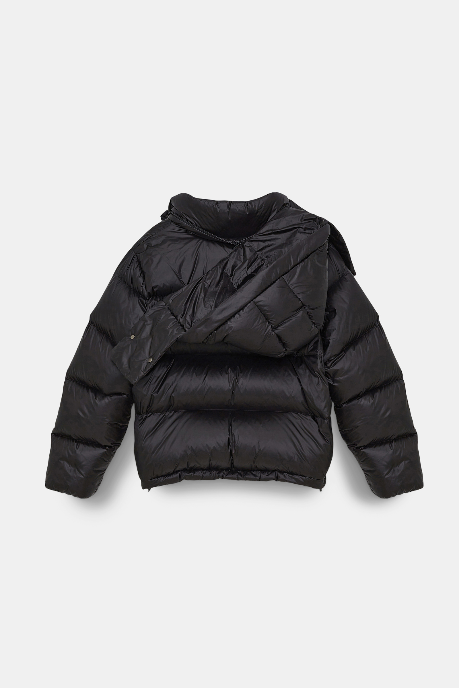 Dorothee Schumacher Quilted nylon down jacket pure black