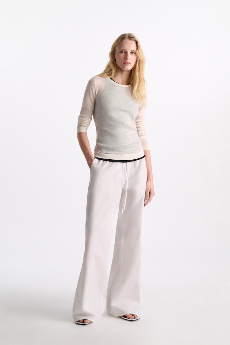 Dorothee Schumacher Cotton-poplin pants pure white