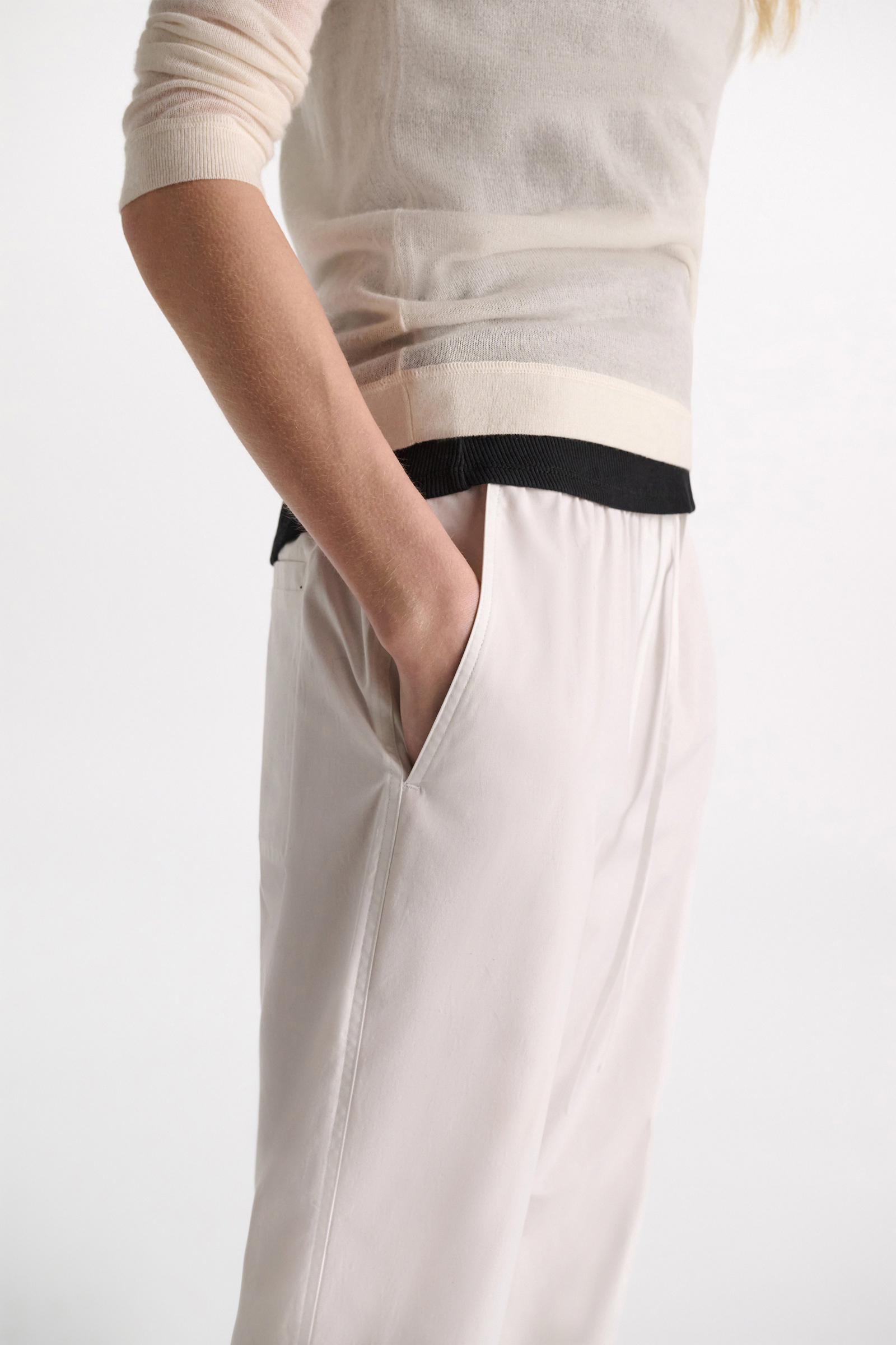 Dorothee Schumacher Cotton-poplin pants pure white
