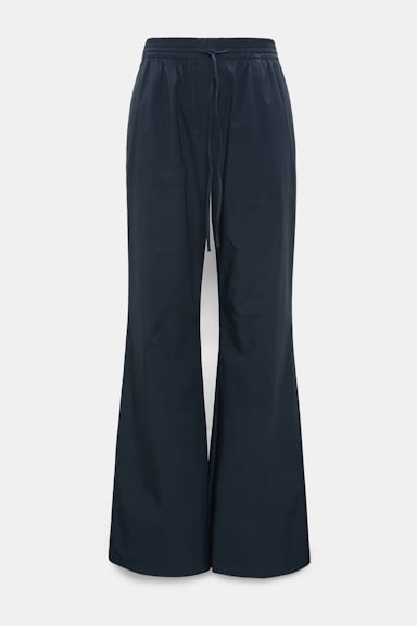 Dorothee Schumacher Cotton-poplin pants dark navy