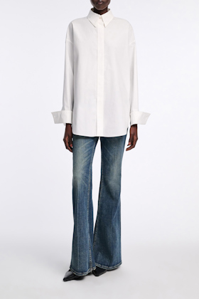 Dorothee Schumacher Oversized cotton-poplin shirt pure white