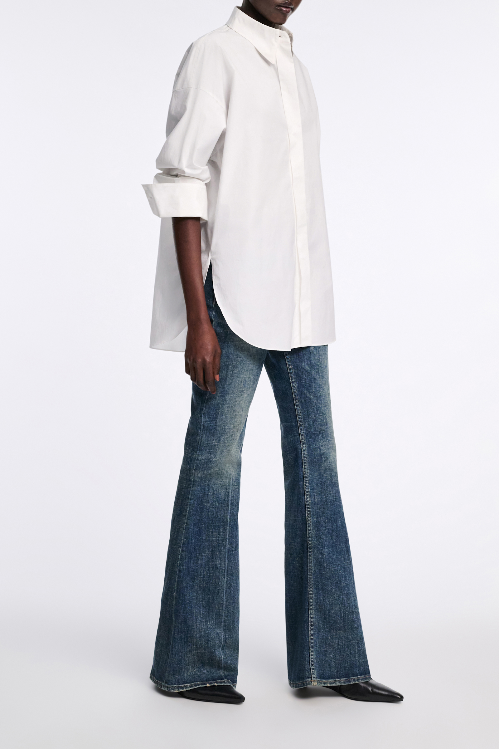 Dorothee Schumacher Oversized Baumwoll-Popeline Hemd pure white