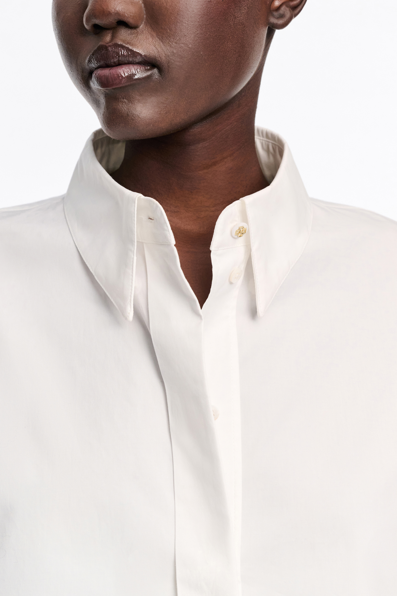 Dorothee Schumacher Oversized Baumwoll-Popeline Hemd pure white