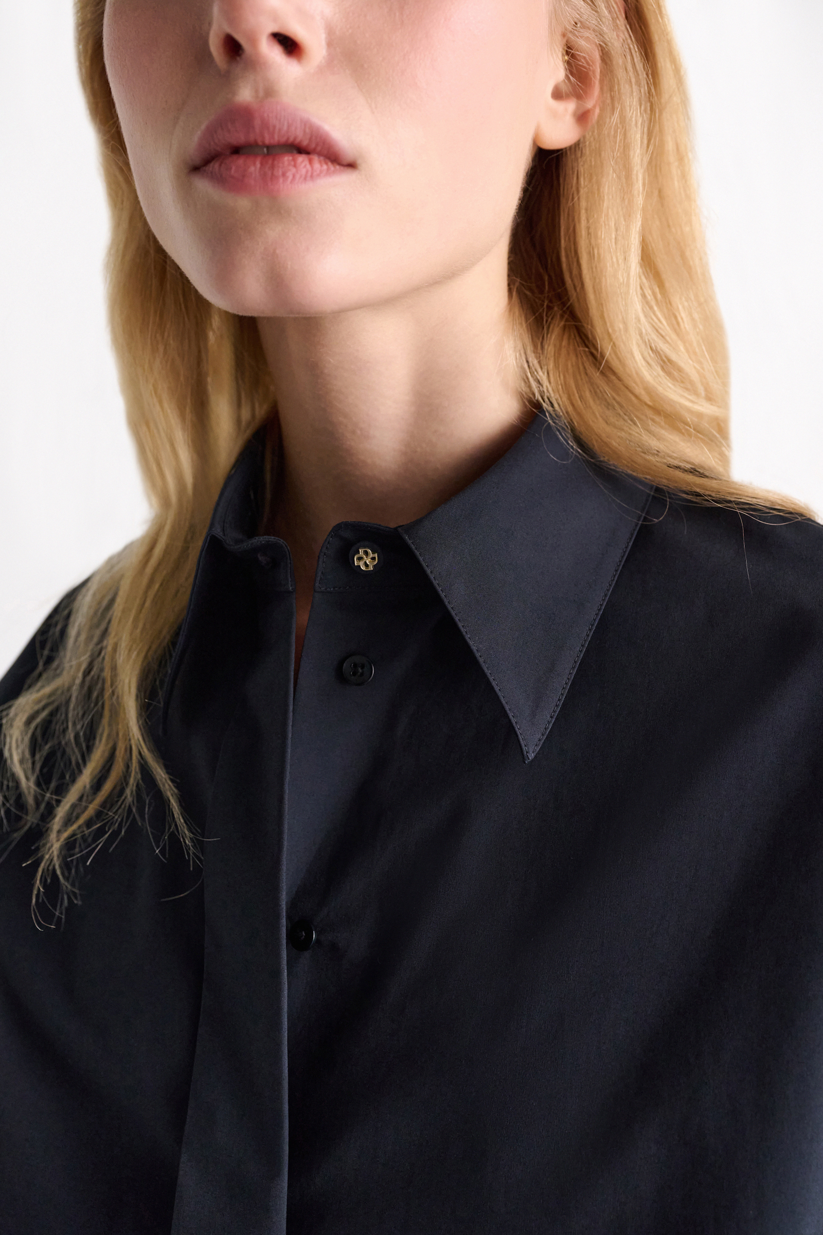 Dorothee Schumacher Oversized cotton-poplin shirt dark navy