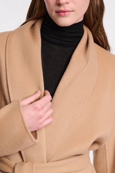 Dorothee Schumacher Shawl collar jacket soft camel