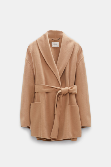 Dorothee Schumacher Shawl collar jacket soft camel
